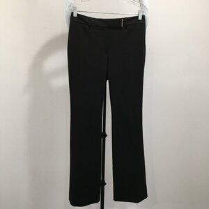 WHITE HOUSE BLACK MARKET Short THE BOOT Silver Hardware Belt Look Dress Pant